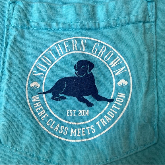 Comfort Colors Southern Grown Where Class Meets Tradition LS T-shirt w/ Dog Sz S - Picture 5 of 12